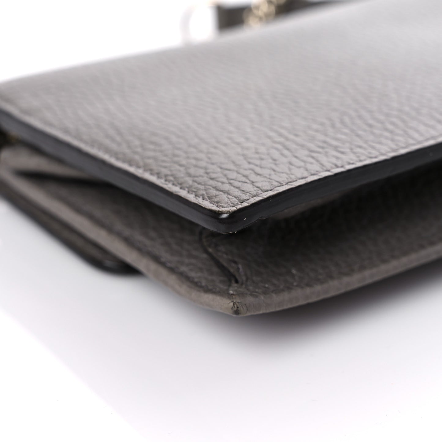 Dollar Calfskin Interlocking G Chain Wallet Loess