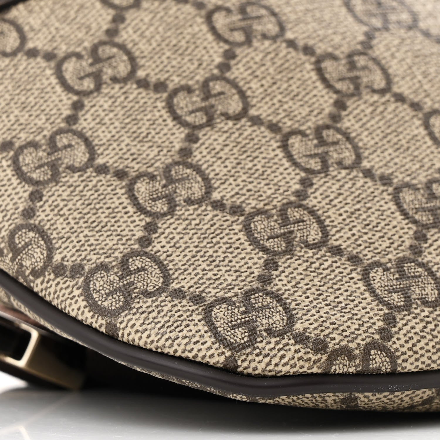 Gucci GG Supreme Monogram Belt Bag Dark Brown 9 of 10