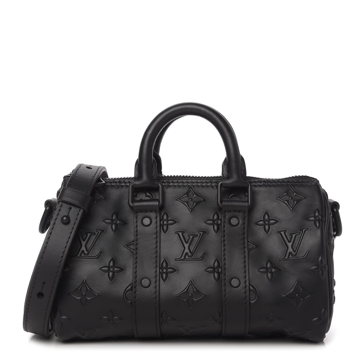 Louis Vuitton Monogram Seal Keepall XS Black 1 of 9