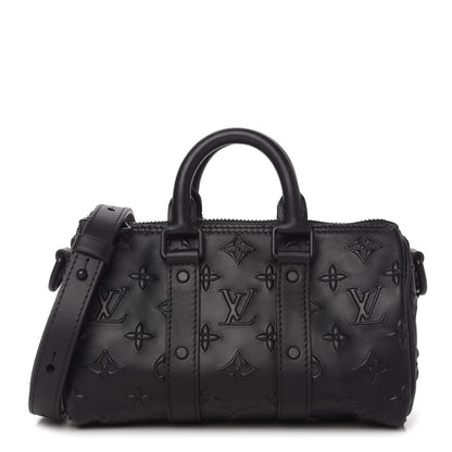 Louis Vuitton Monogram Seal Keepall XS Black 1 of 9