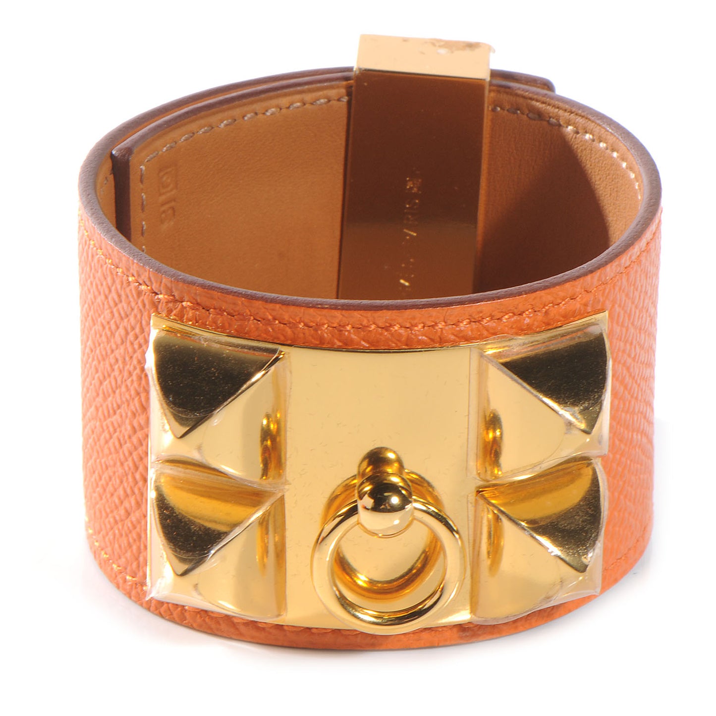 Epsom Collier de Chien CDC Bracelet Orange Large