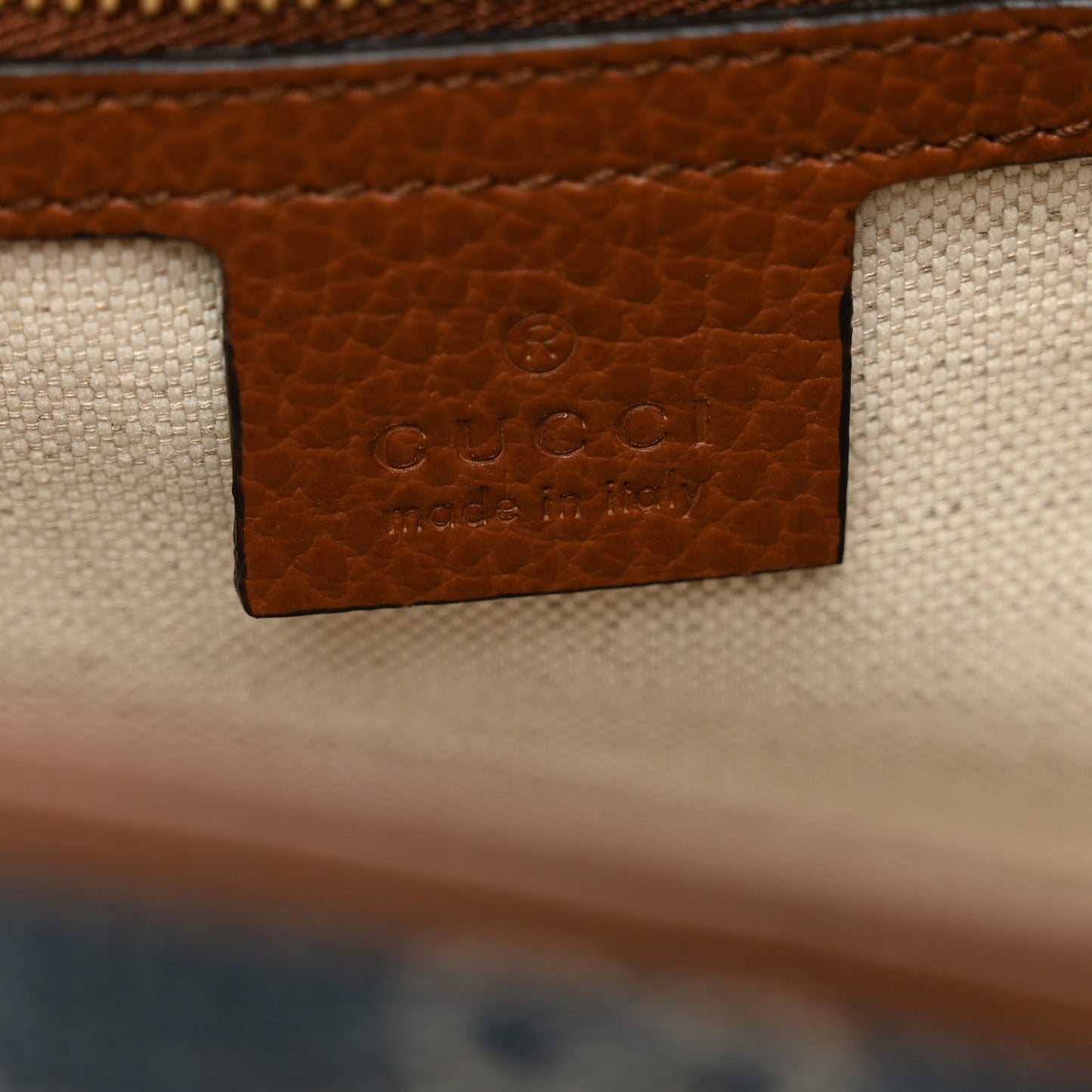 New Denim GG Monogram Calfskin Small Jackie 1961 Hobo Blue Tea Cuir