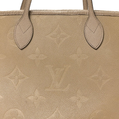 Louis Vuitton Empreinte Monogram Giant Neverfull MM Tourterelle 8 of 16