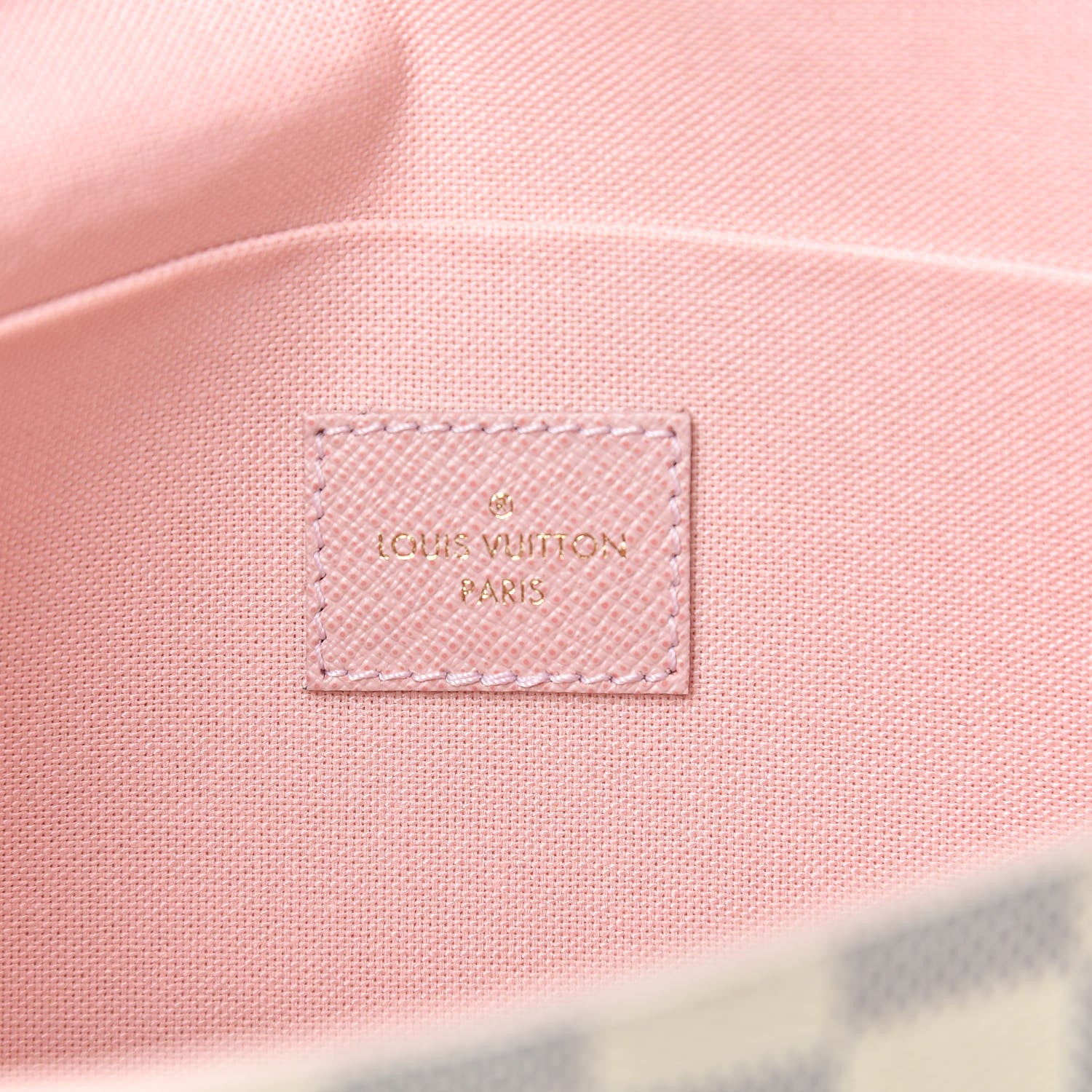 Louis Vuitton Damier Azur Pochette Felicie Chain Wallet Rose Ballerine 6 of 11