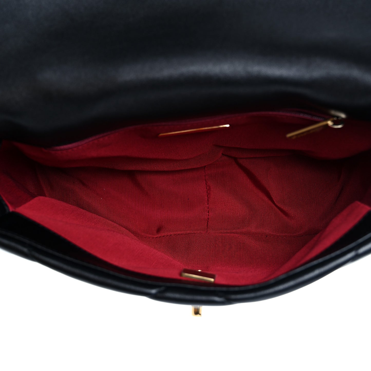 Lambskin Quilted Medium Chanel 19 Flap Black