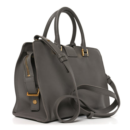 Saint Laurent Calfskin Monogram Baby Cabas Fog 3 of 10