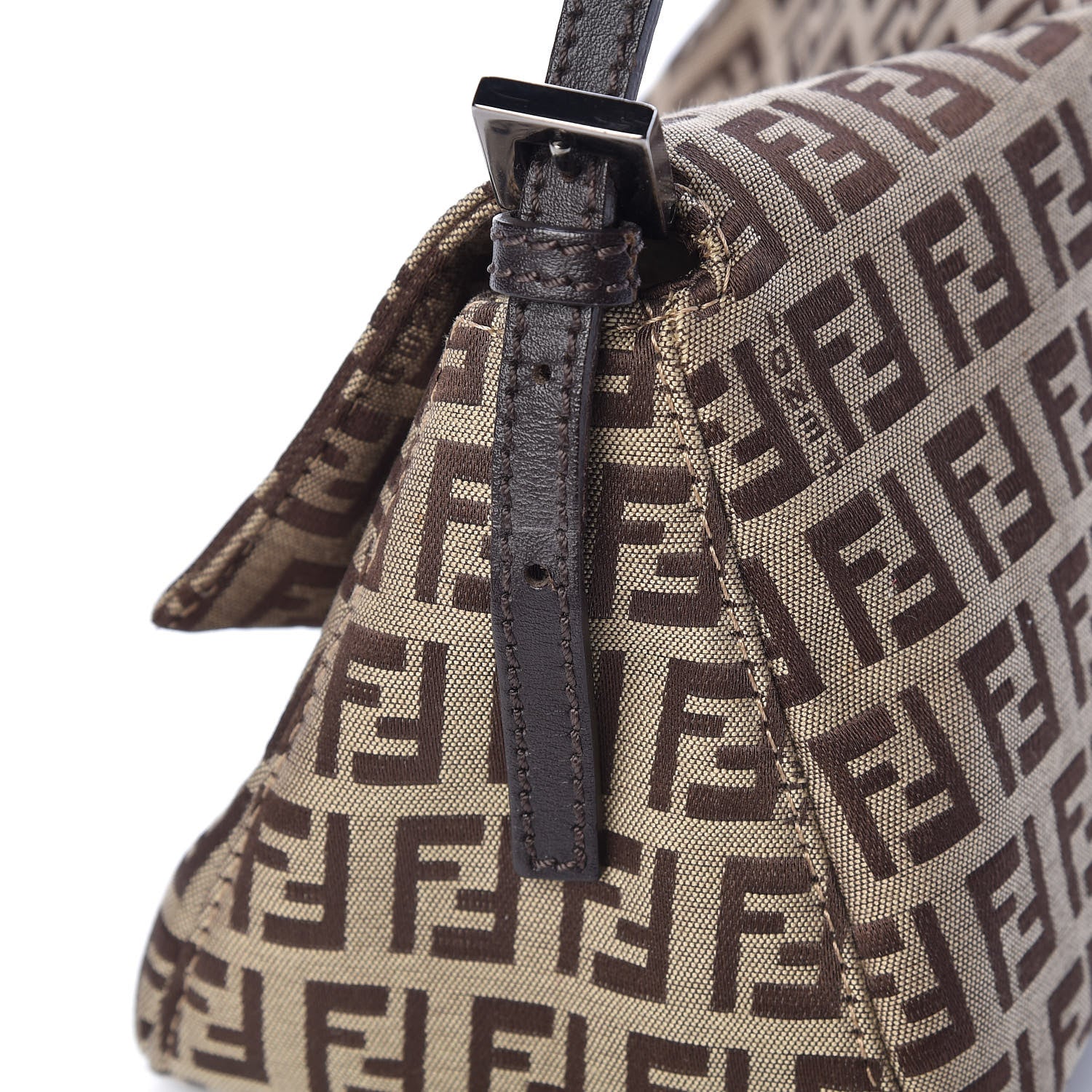 Fendi Zucchino Mini Mama Baguette Tobacco 9 of 10