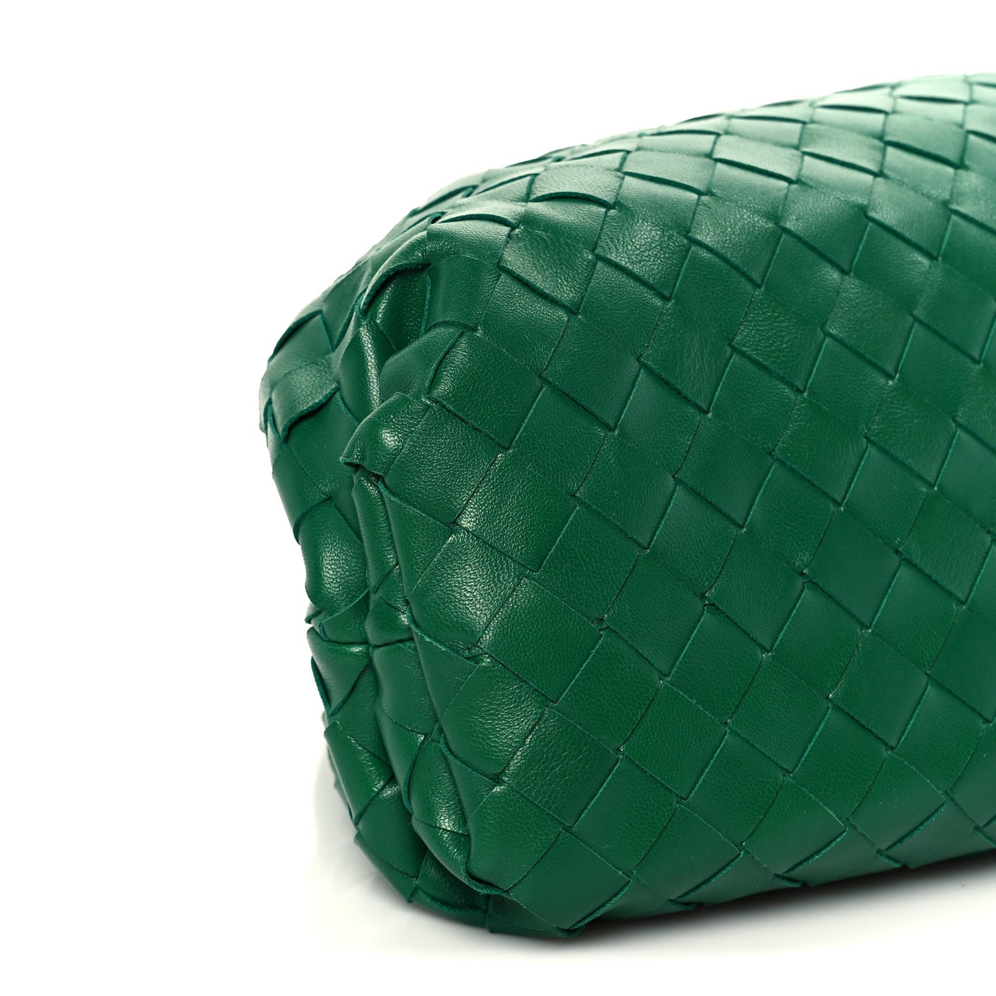 Nappa Maxi Intrecciato The Pouch Oversized Clutch Racing Green