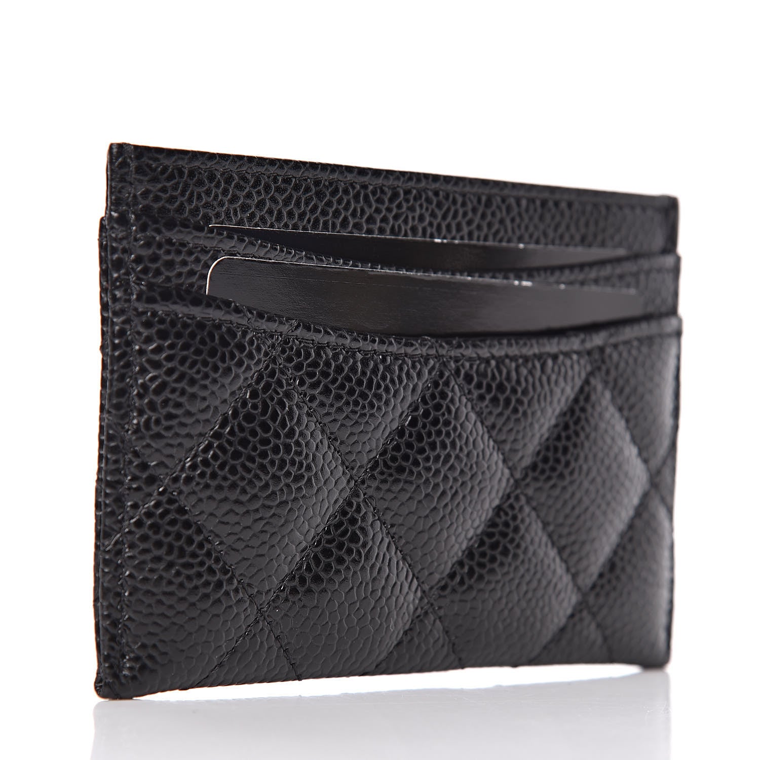 Chanel Caviar Quilted Card Holder Black 3 of 9