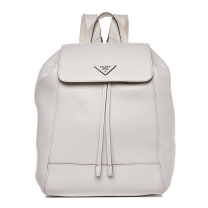 Prada Vitello Daino Cinch Backpack Talco 1 of 12