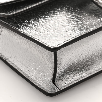 Gucci Metallic Calfskin Super Mini Dionysus Shoulder Bag Silver 6 of 7