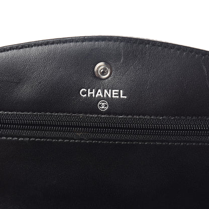 Chanel Caviar Timeless CC Wallet On Chain WOC Black 6 of 11