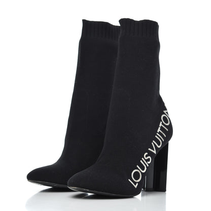 Louis Vuitton Stretch Fabric Silhouette Ankle Boots 41 Black 3 of 14