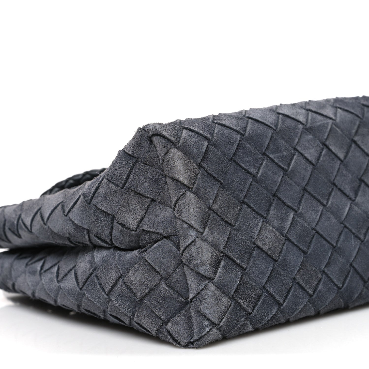 Bottega Veneta Suede Intrecciato Small Andiamo Shoulder Bag Cloudy Indigo 8 of 9
