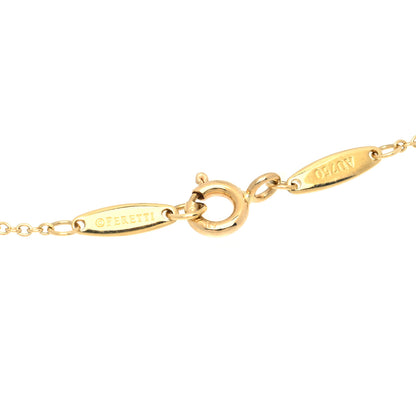 Tiffany 18K Yellow Gold Diamond .05ct Elsa Peretti Diamonds by the Yard Pendant Necklace 3 of 4