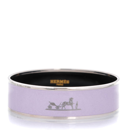 Hermes Enamel Printed Wide Caleche Bracelet 65 1 of 6