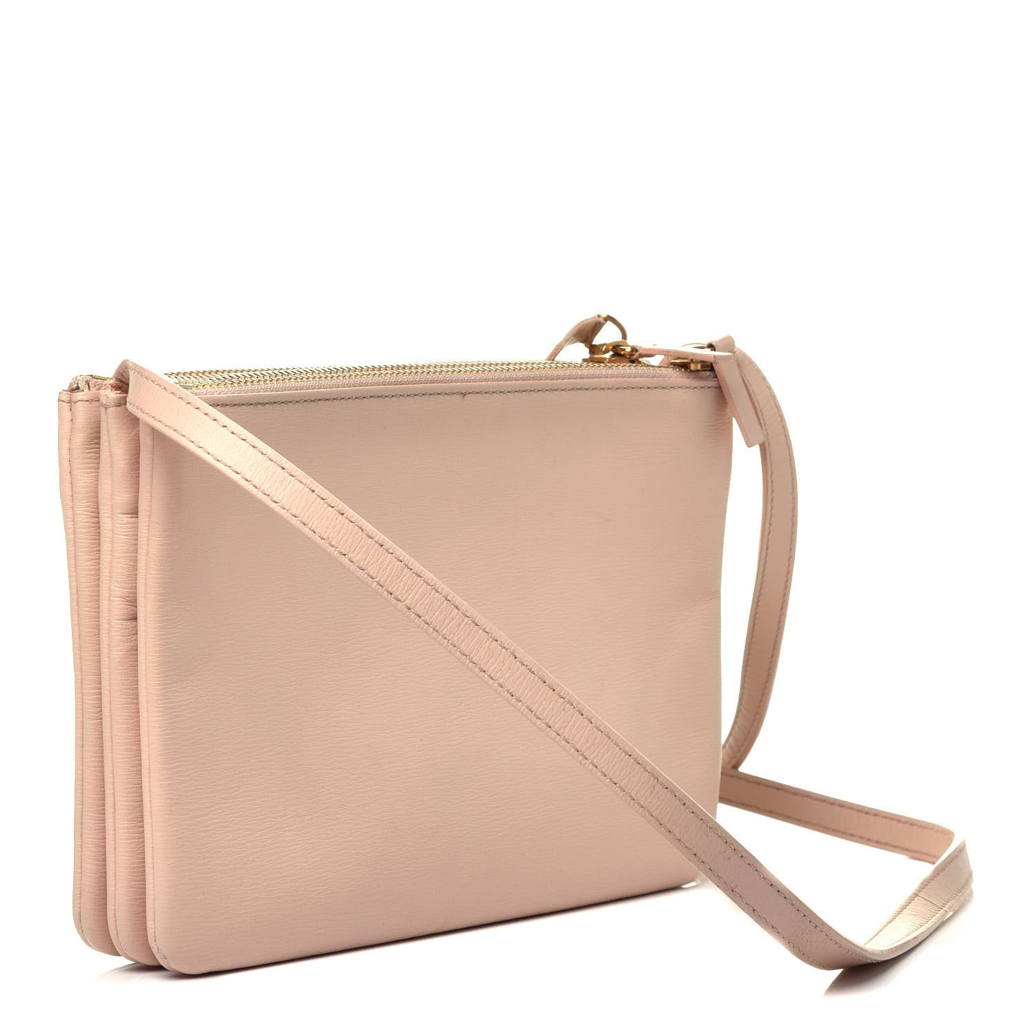 Celine Liege Calfskin Small Trio Crossbody Bag Blush 3 of 10