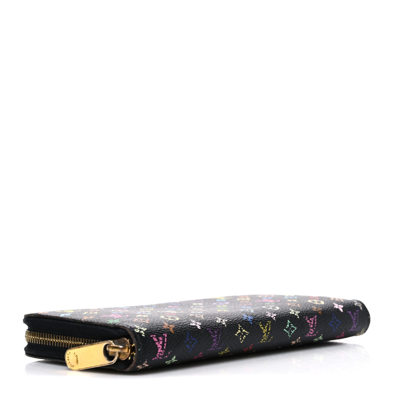 Louis Vuitton Monogram Multicolor Zippy Wallet Black Violet 4 of 8