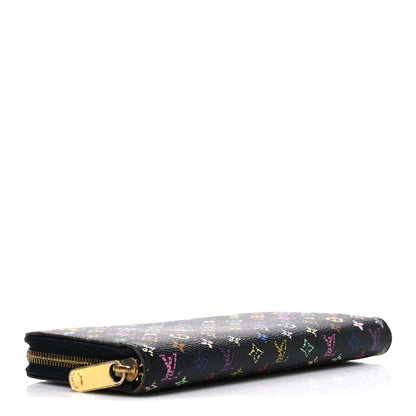 Louis Vuitton Monogram Multicolor Zippy Wallet Black Violet 4 of 8