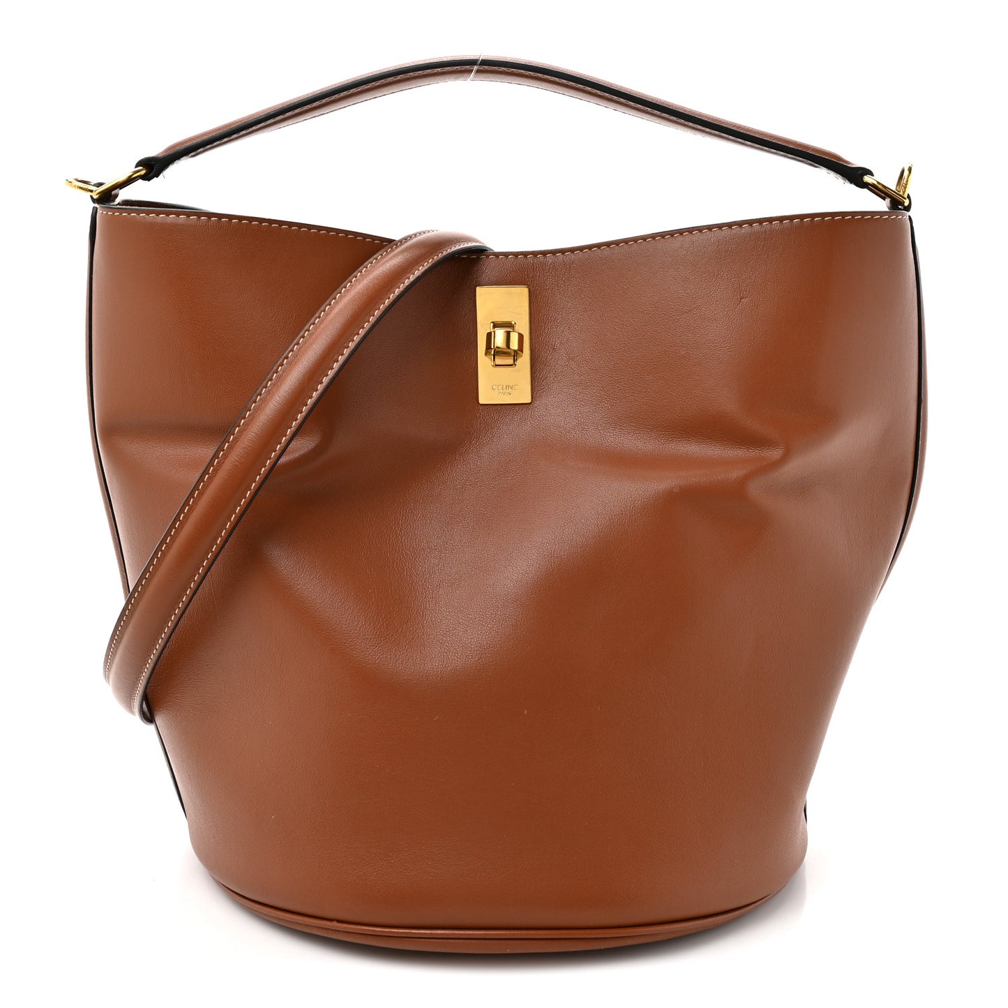 Smooth Calfskin Bucket 16 Bag Tan