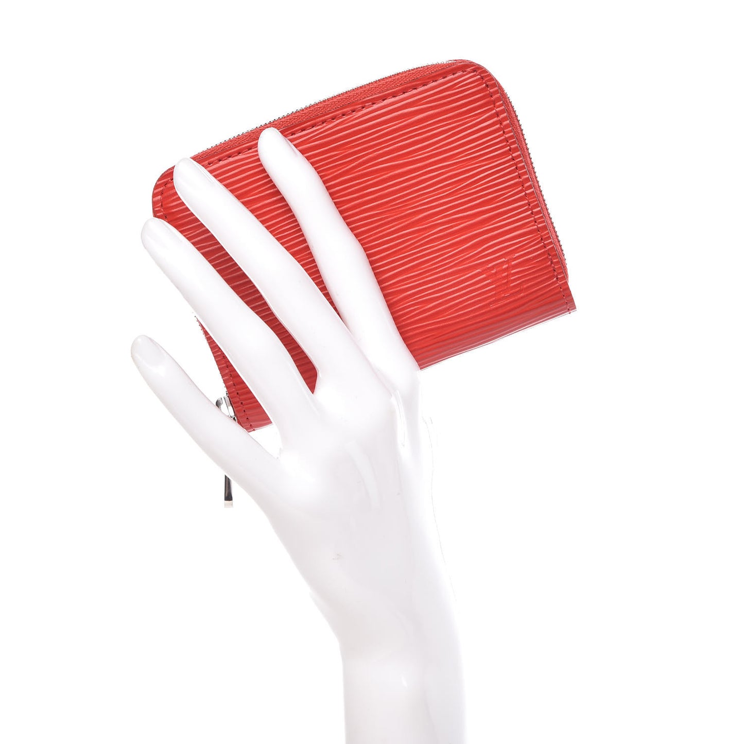 Epi Zippy Coin Purse Coquelicot