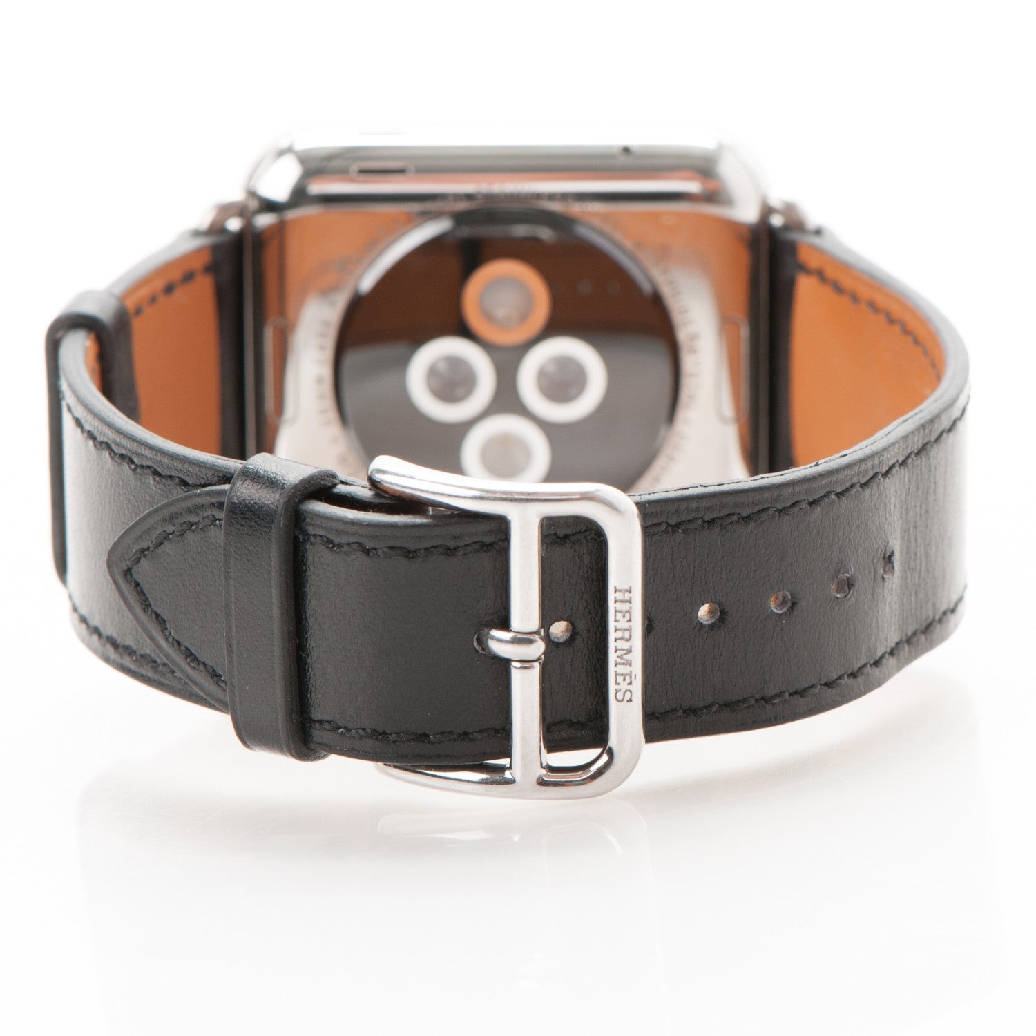 Hermes Veau Swift 38mm Apple Watch Single Tour Black 9 of 10