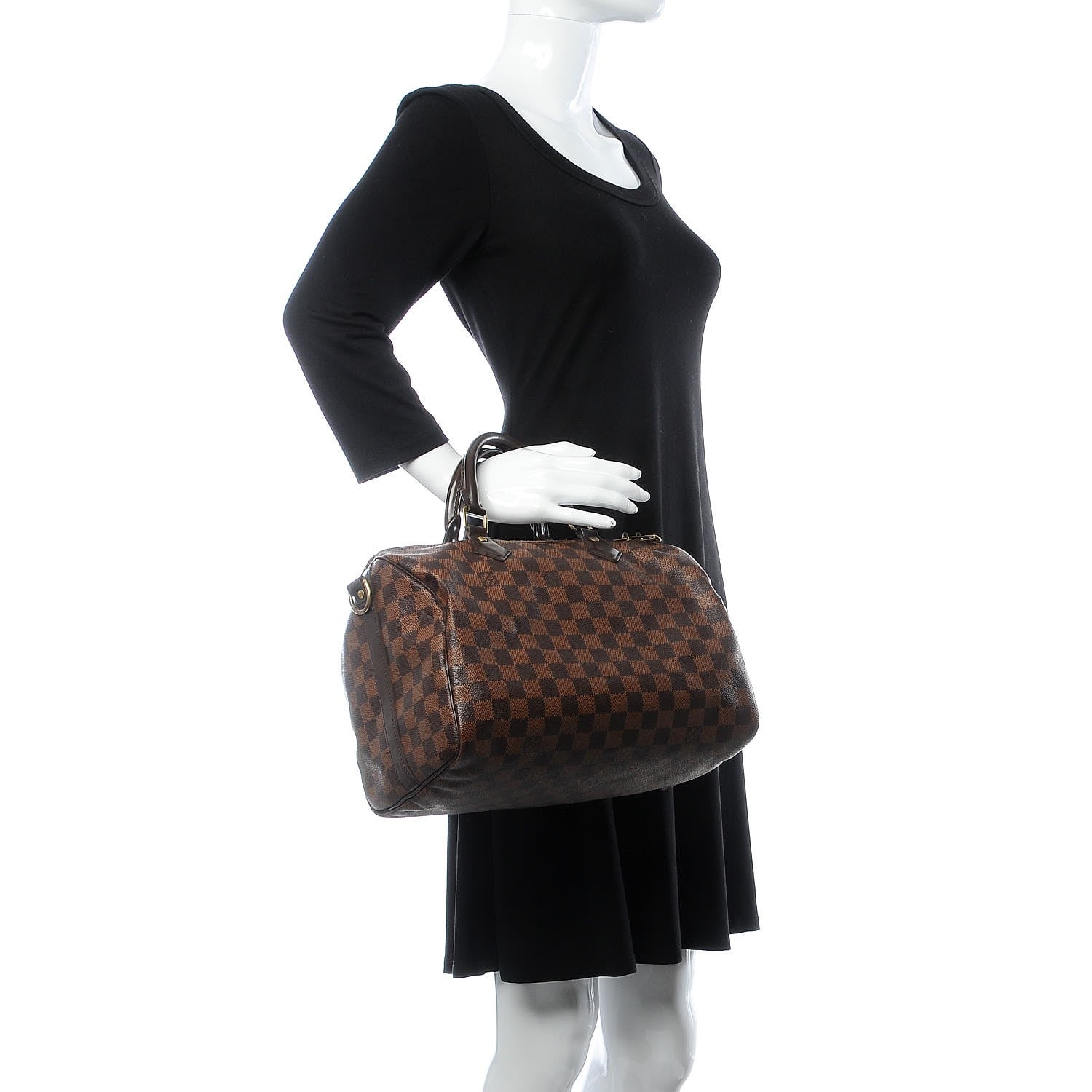 Louis Vuitton Damier Ebene Speedy Bandouliere 30 2 of 23