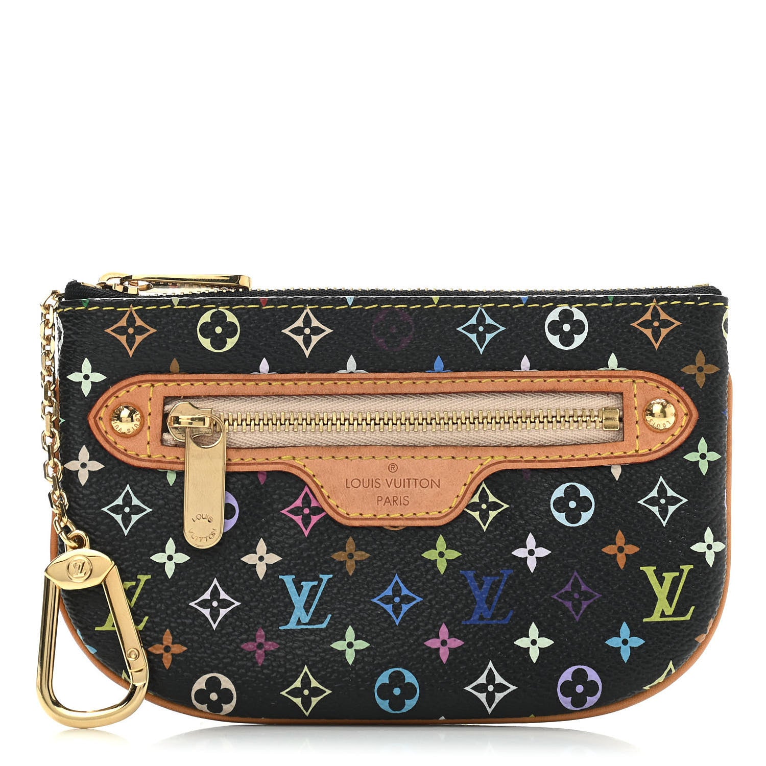 Louis Vuitton Monogram Multicolor Pochette Plate MM Black 1 of 8
