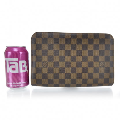 Louis Vuitton Damier Ebene Pochette Saint Louis Clutch 2 of 10