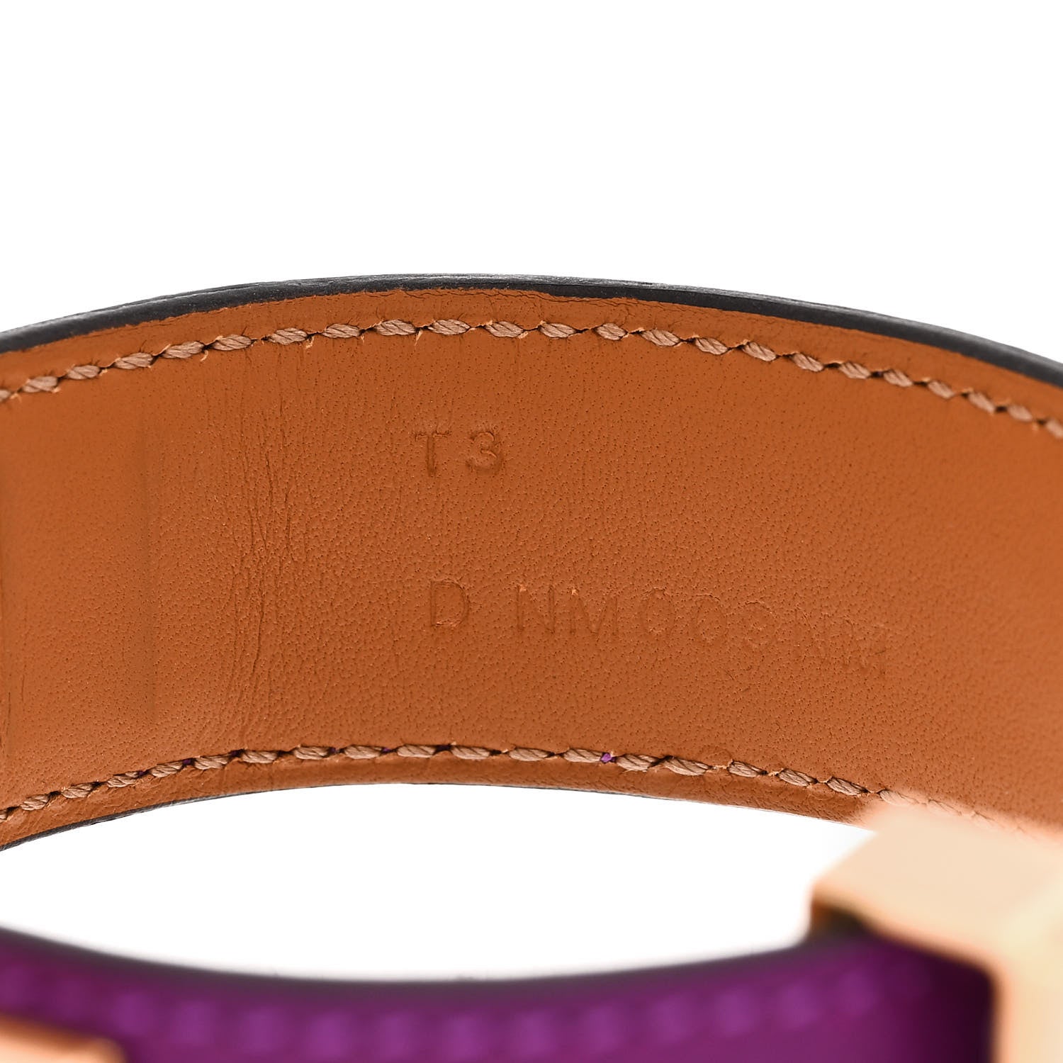 Hermes Evercolor Collier de Chien 24 Bracelet T3 Anemone 5 of 5