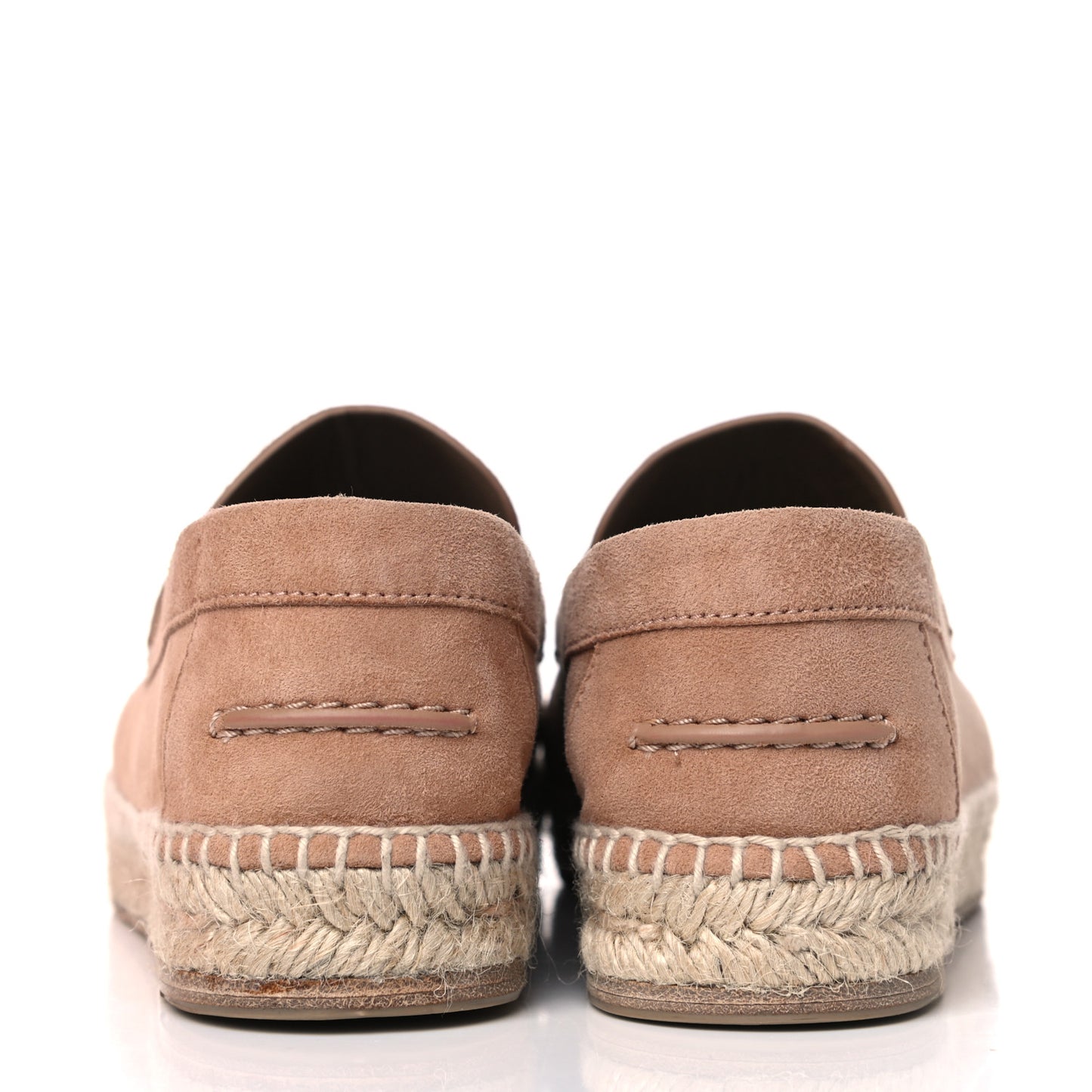 Suede Calfskin Womens Trip Espadrilles 36 Bois de Santal