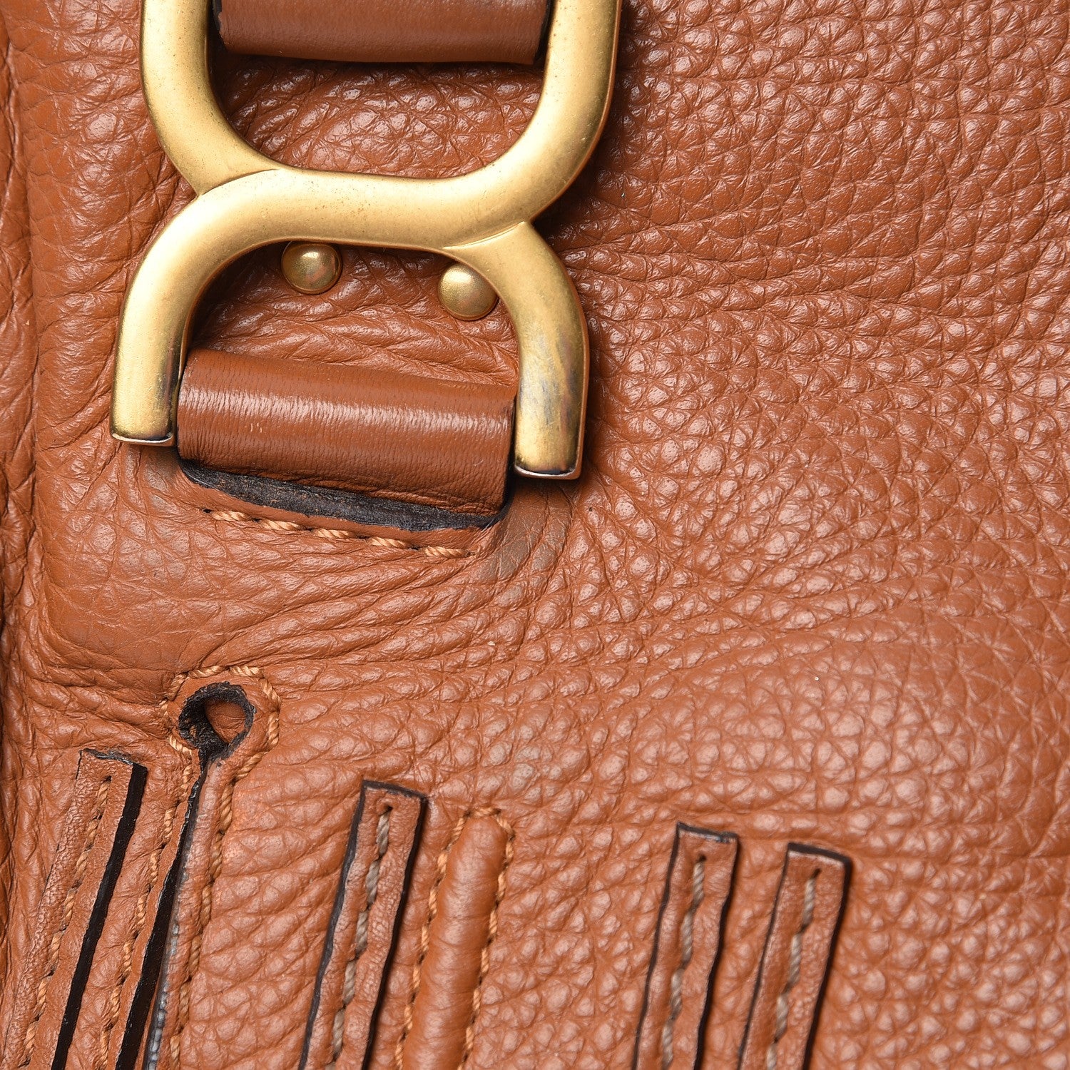 Chloe Calfskin Medium Marcie Satchel Tan 15 of 15
