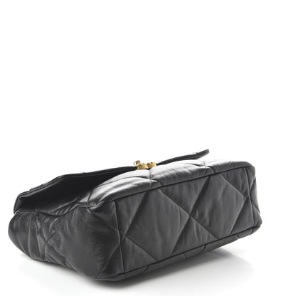 Chanel Lambskin Quilted Large 19 Flap Black 4 of 11