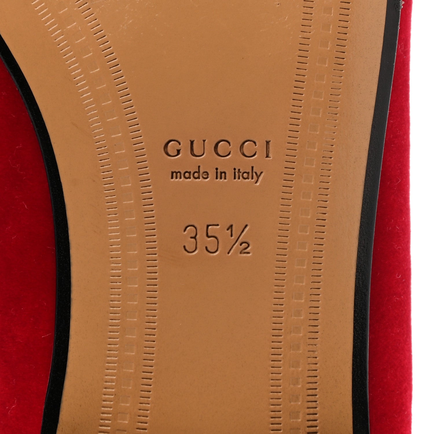 Gucci Velvet Horsebit Womens Jordaan Loafers 35.5 Hibiscus Red 6 of 9