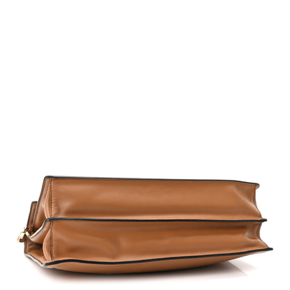 Prada Calfskin Large Soft Sound Shoulder Bag Camel 4 of 11