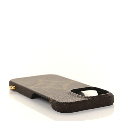 Louis Vuitton Monogram Bumper On Strap iPhone 13 Black 2 of 8
