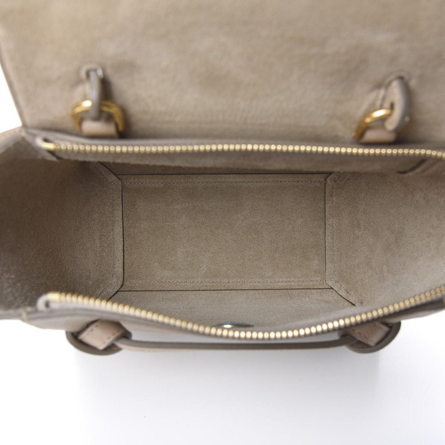 Grained Calfskin Nano Belt Bag Light Taupe