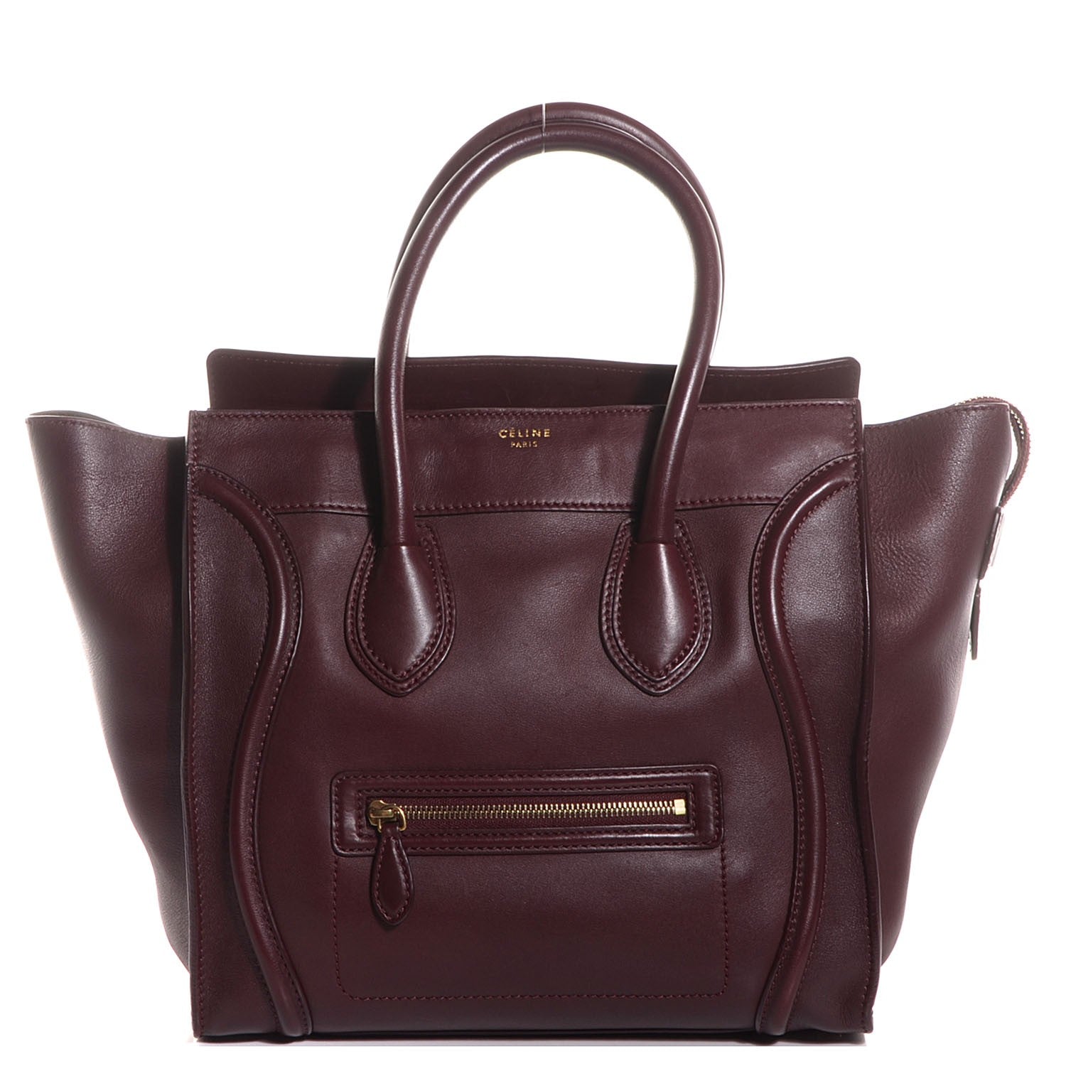 Celine Smooth Calfskin Mini Luggage Burgundy 1 of 8