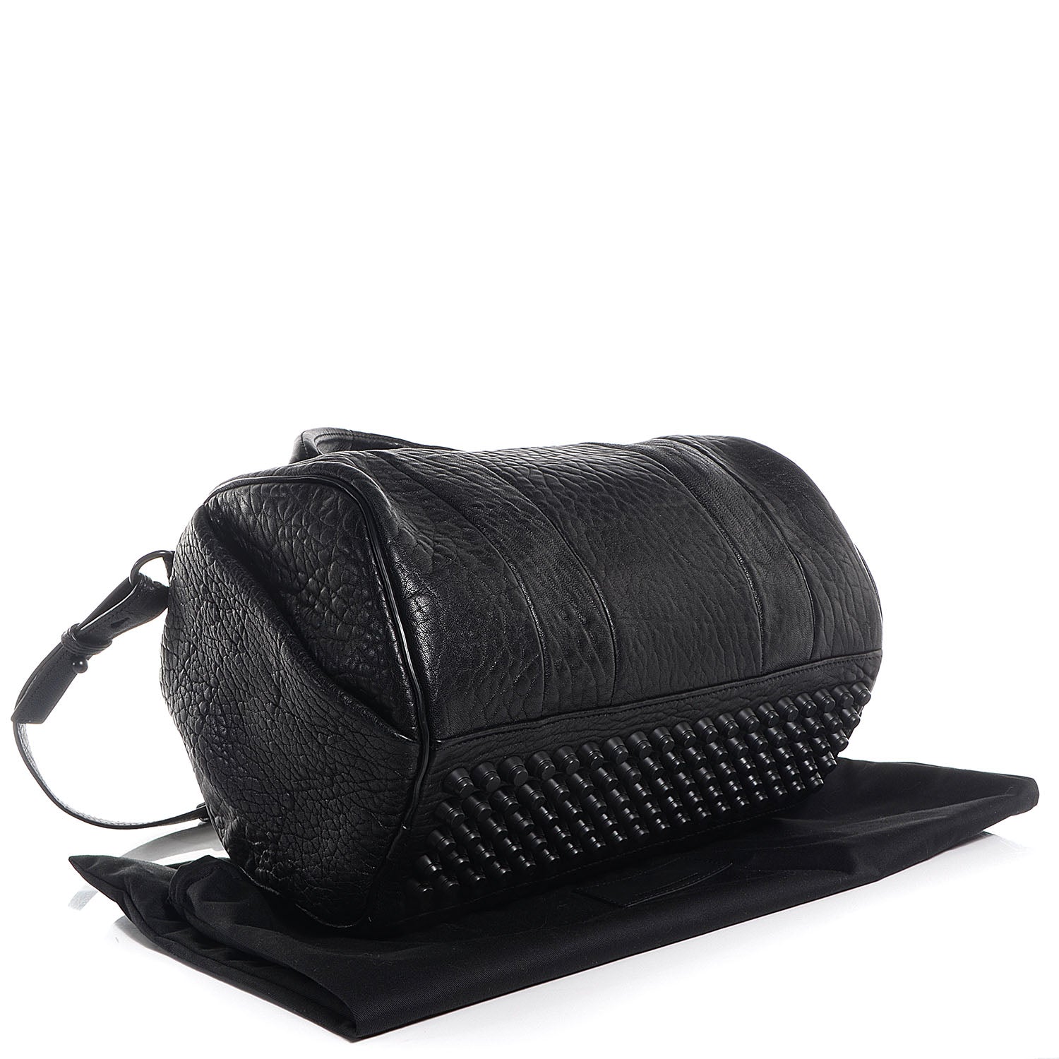 Alexander Wang Pebbled Lambskin Rocco Black with Matte Black Hardware 4 of 7