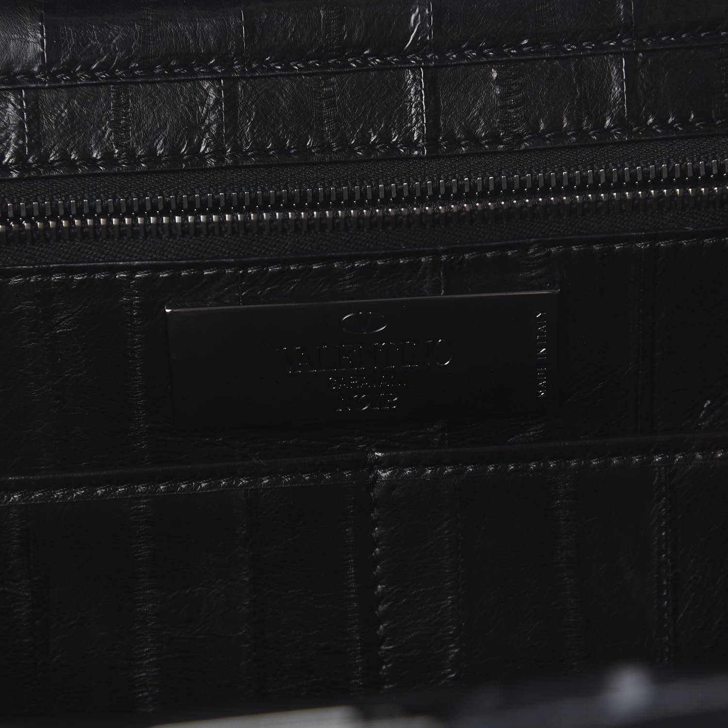 Valentino Garavani Eel Skin Medium Rockstud Tote Black 9 of 10