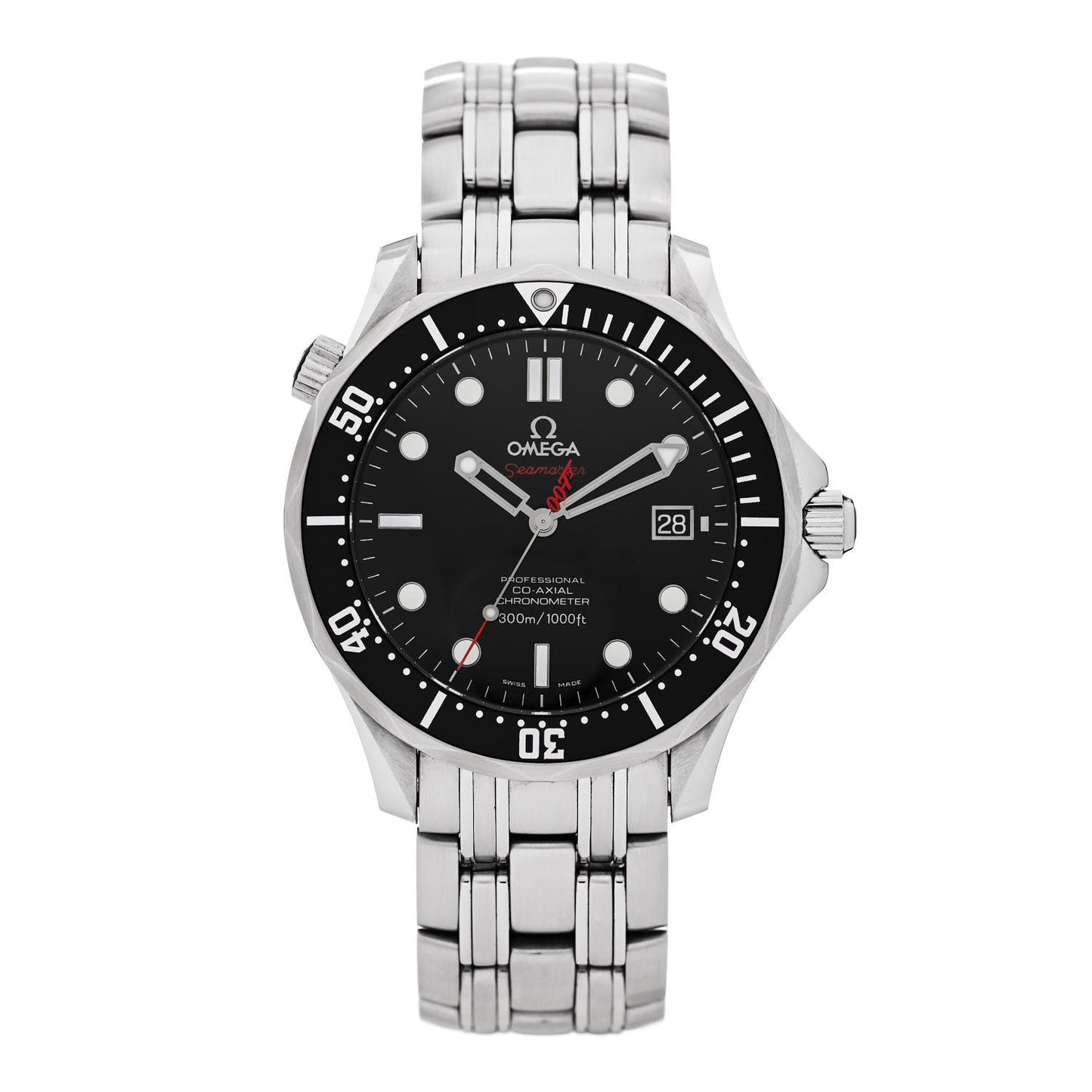 Stainless Steel 41mm Seamaster 300M James Bond 007 Automatic Watch Black 212.30.41.20.01.001