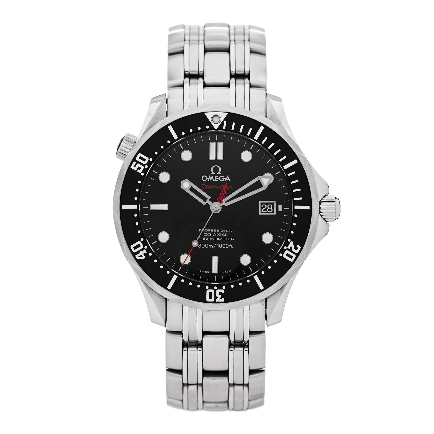 Omega Stainless Steel 41mm Seamaster 300M James Bond 007 Automatic Watch Black 212.30.41.20.01.001 1 of 5