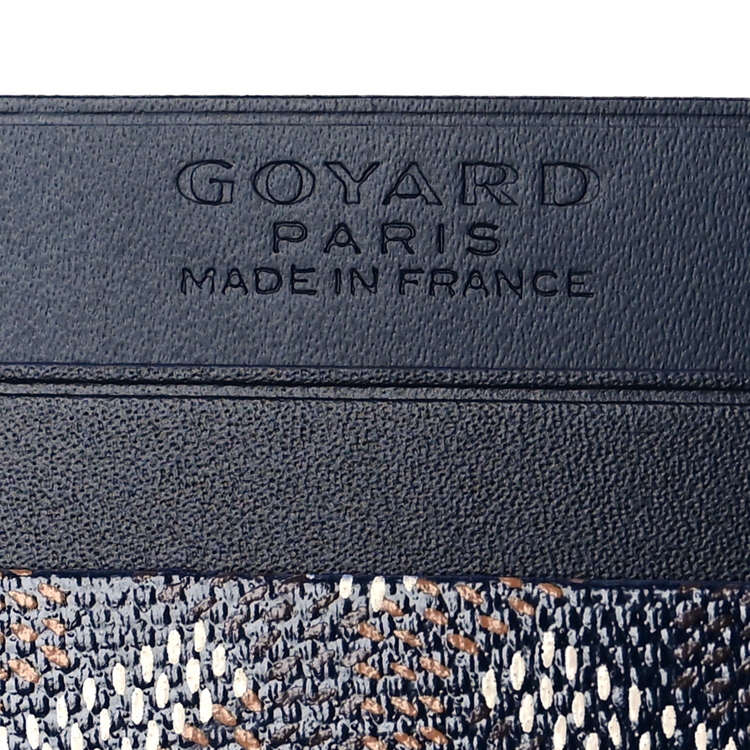 Goyard Goyardine Saint Sulpice Card Holder Navy 6 of 7