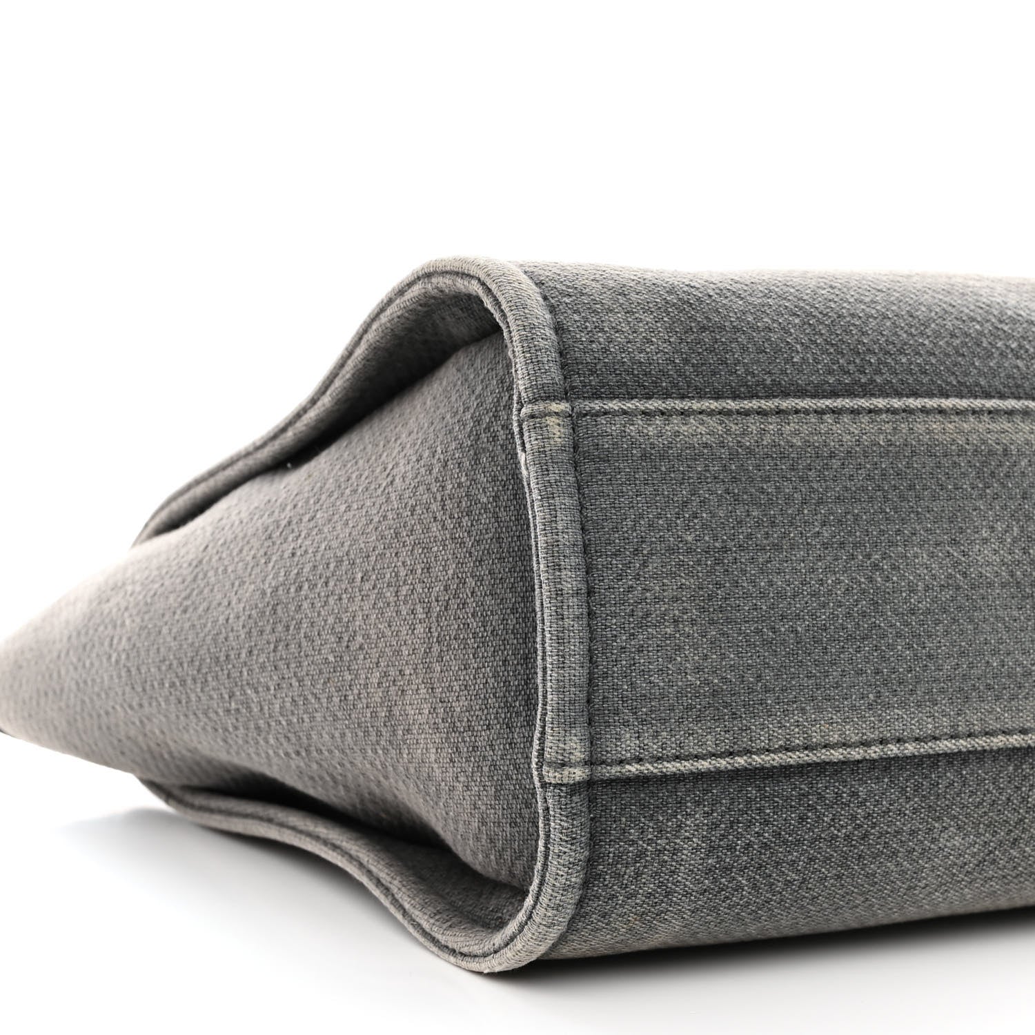 Chanel Canvas Small Deauville Tote Grey 11 of 16