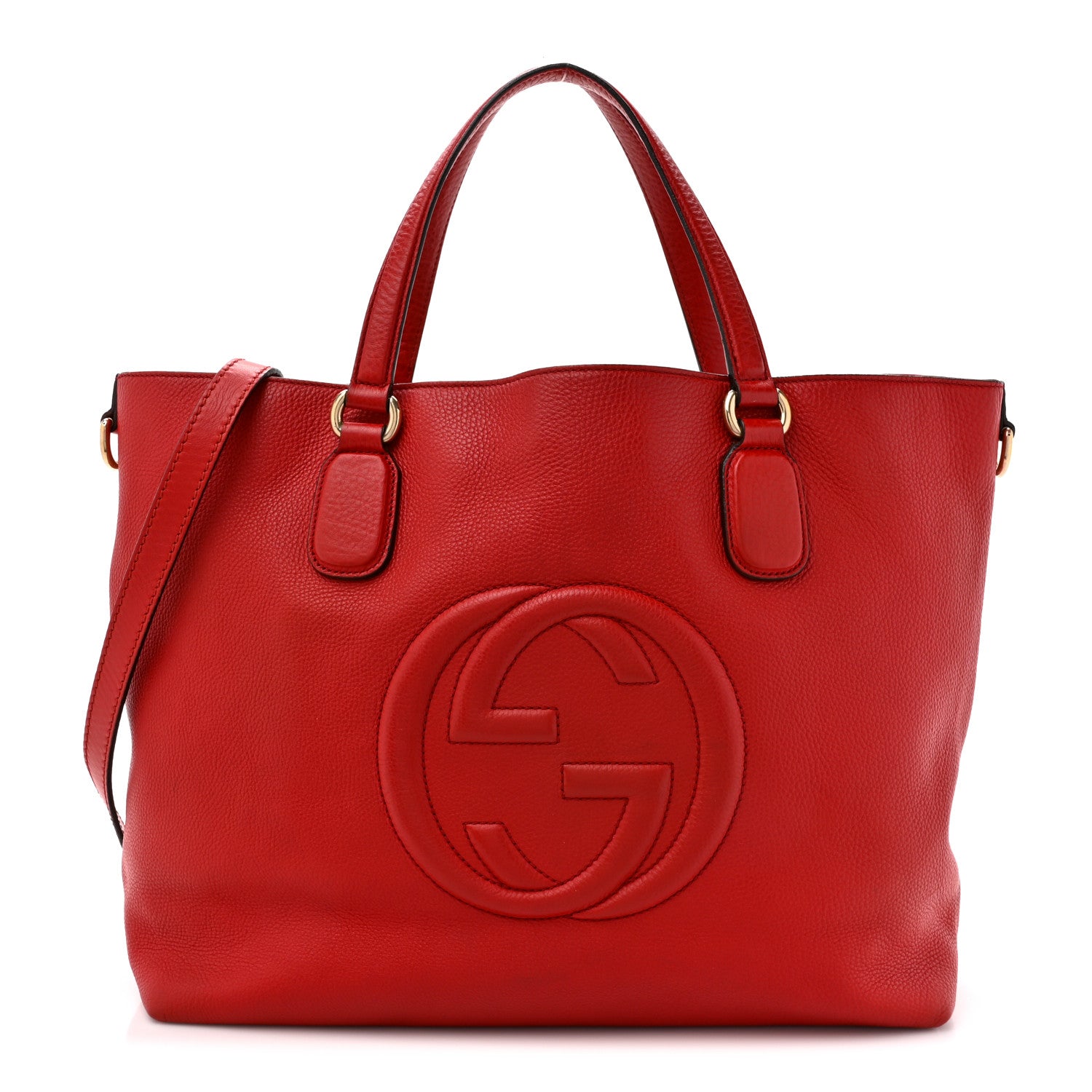 Gucci Cellarius Calfskin Large Soho Working Tote Tabasco 1 of 18