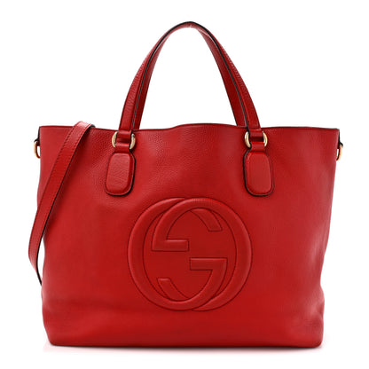 Gucci Cellarius Calfskin Large Soho Working Tote Tabasco 1 of 18
