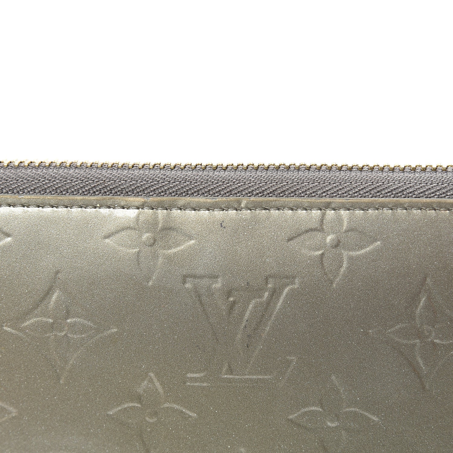 Louis Vuitton Vernis Zippy Wallet Gris Art Deco 10 of 10