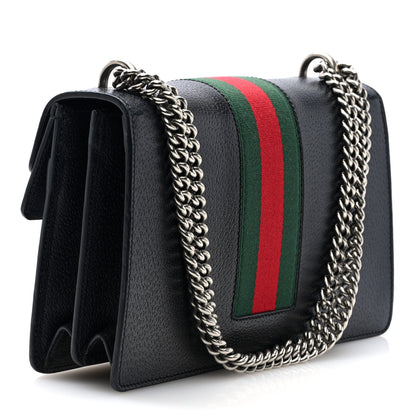 Gucci Calfskin Web Small Dionysus Shoulder Bag Black 3 of 10