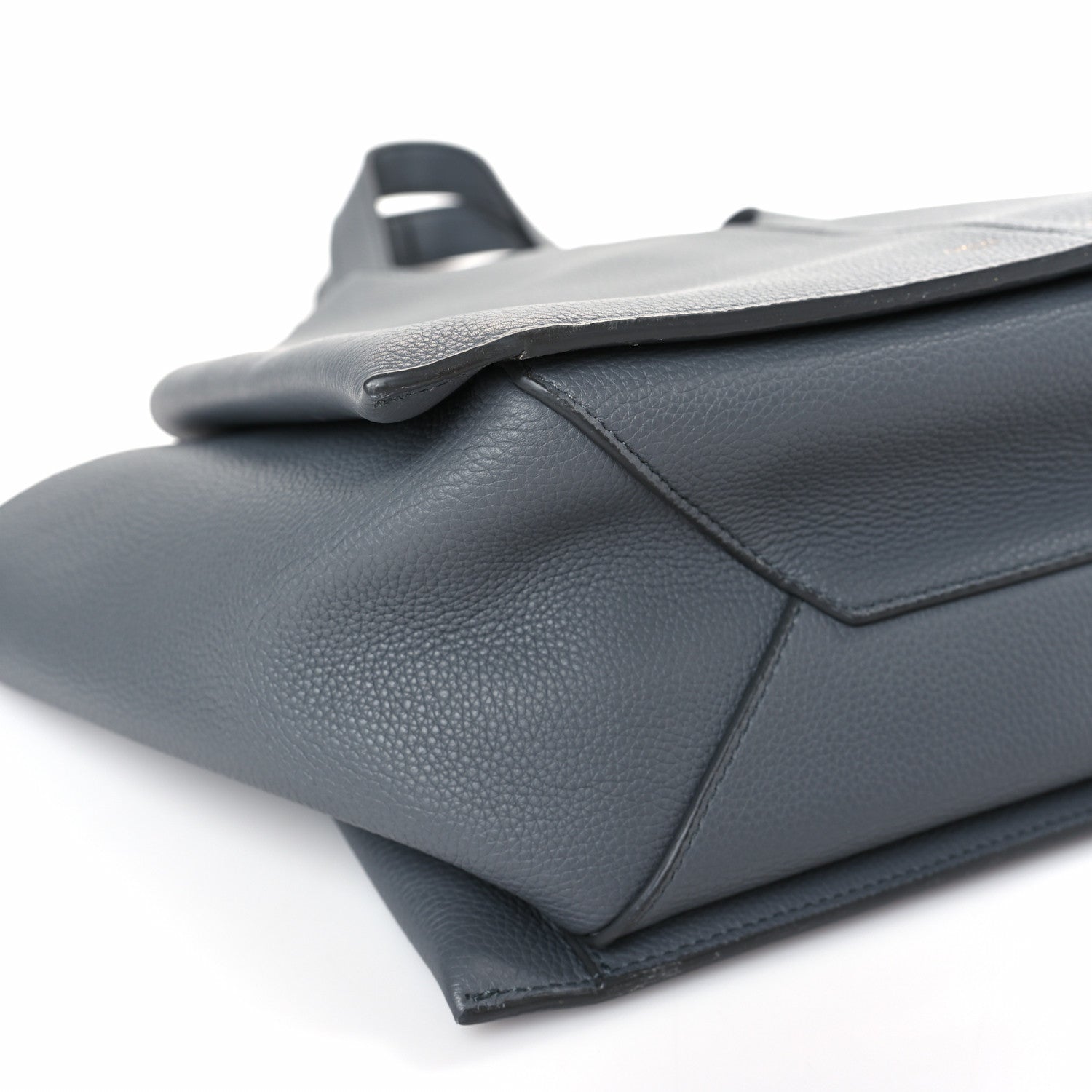 Celine Baby Grained Calfskin Medium Tri-Fold Bag Grey 8 of 9