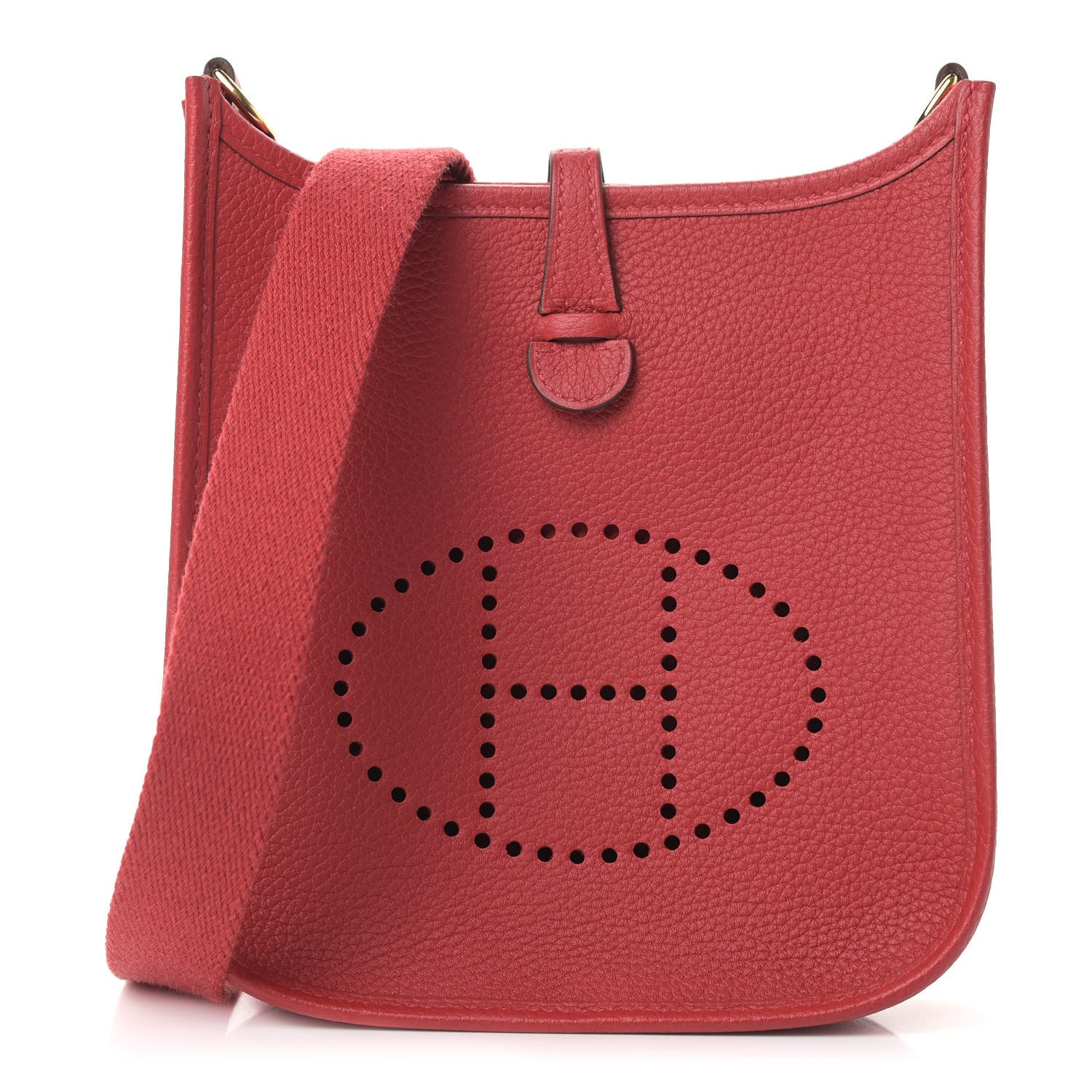 Hermes Taurillon Maurice Evelyne TPM Rouge Piment 1 of 8